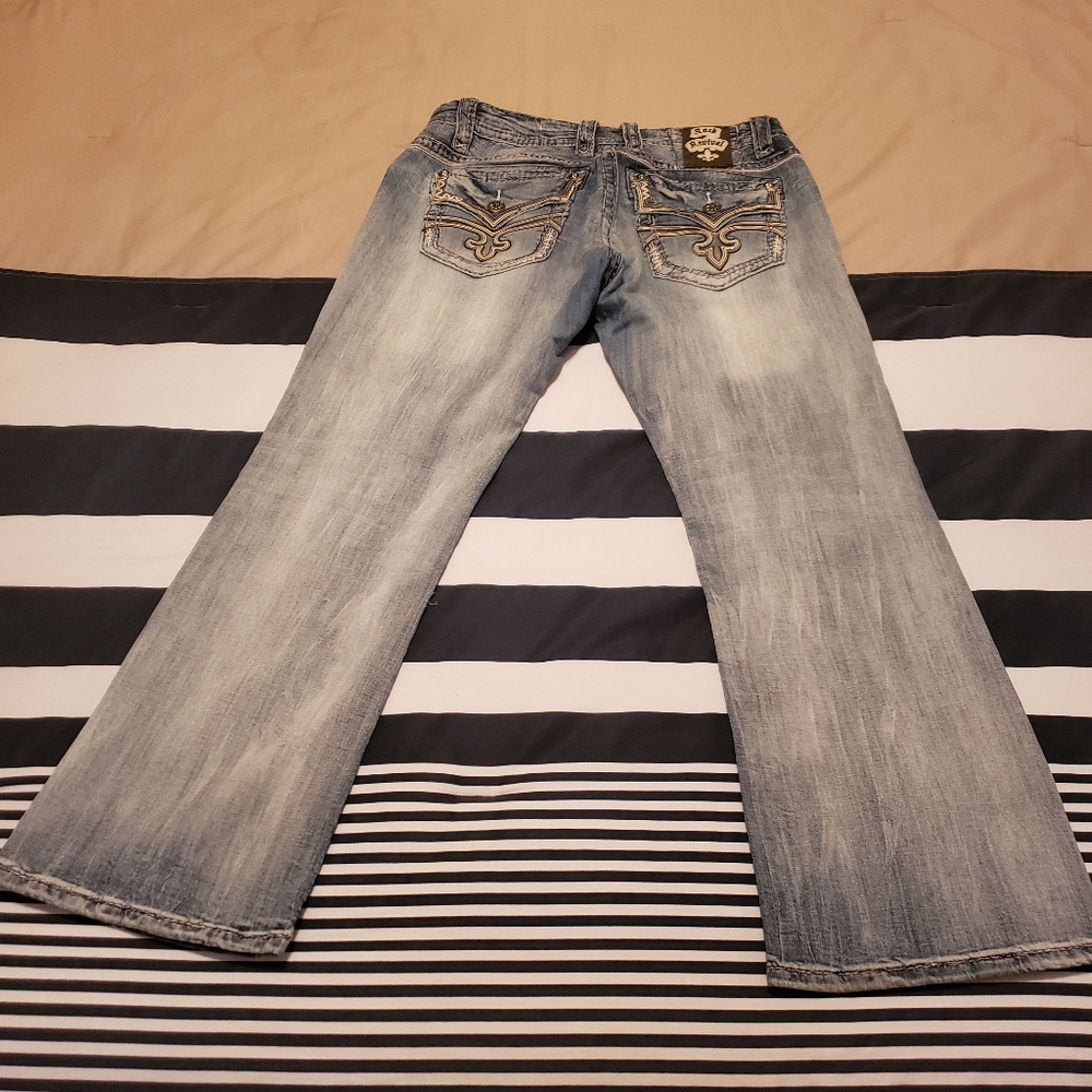 Mens Rock revival jeans
